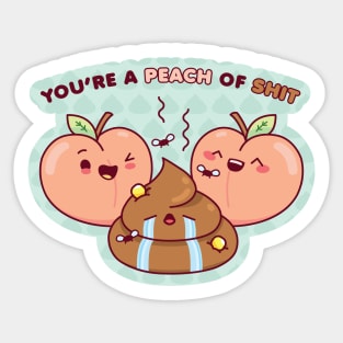 You're a Peach Sticker